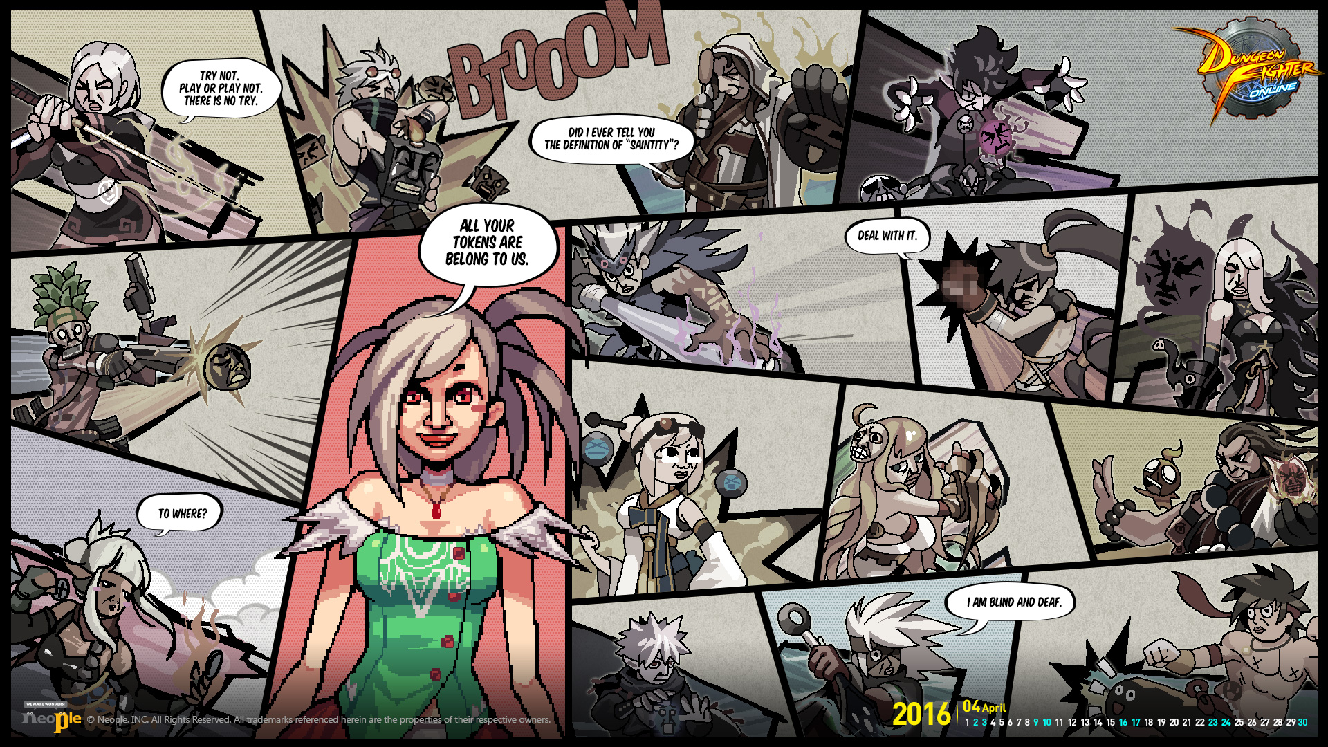 DNF多格漫画风壁纸[1920*1080]